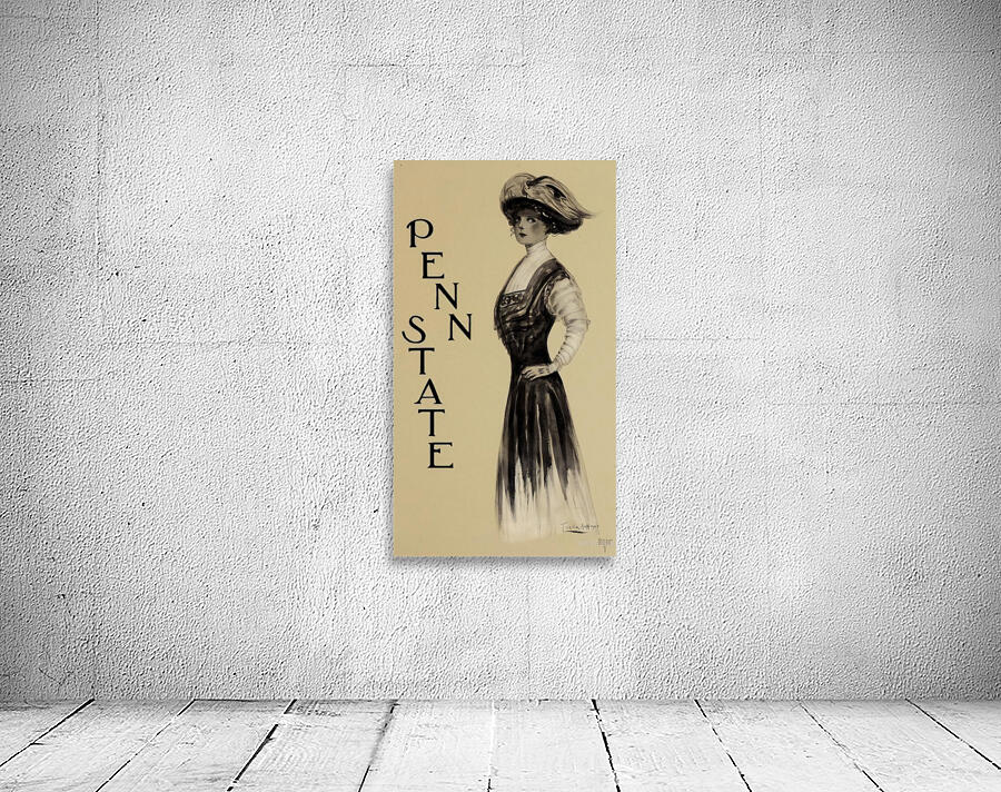 Early 1900s Penn State Coed Art Wall Preview