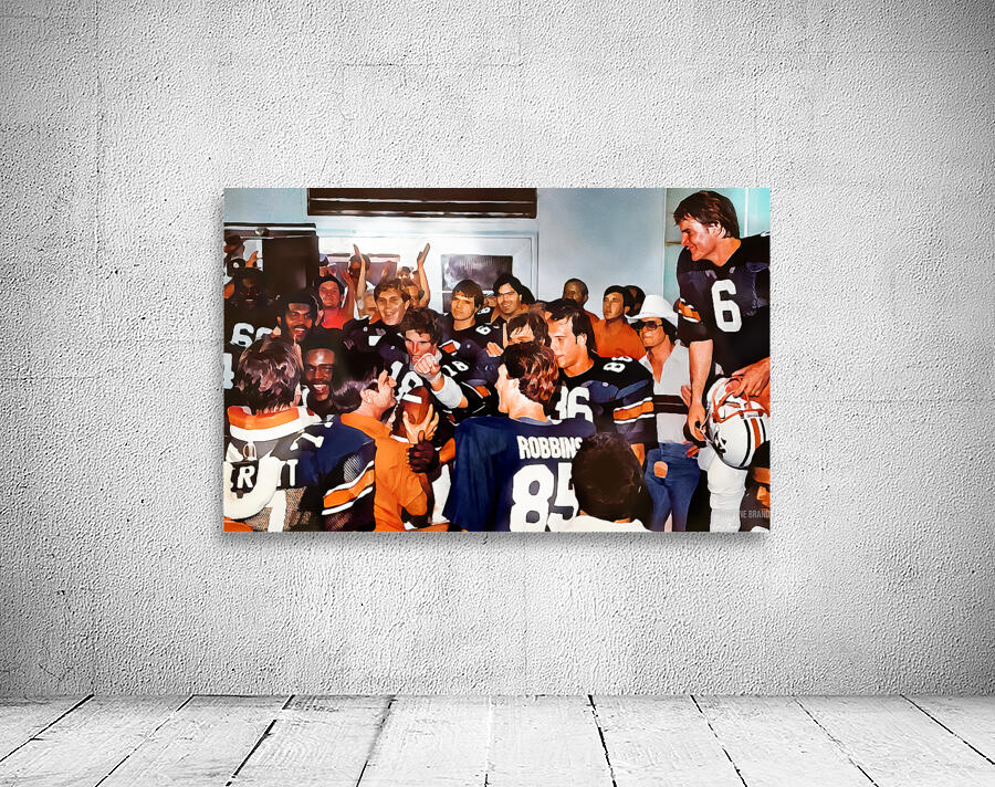Auburn Football Locker Room Celebration Wall Preview