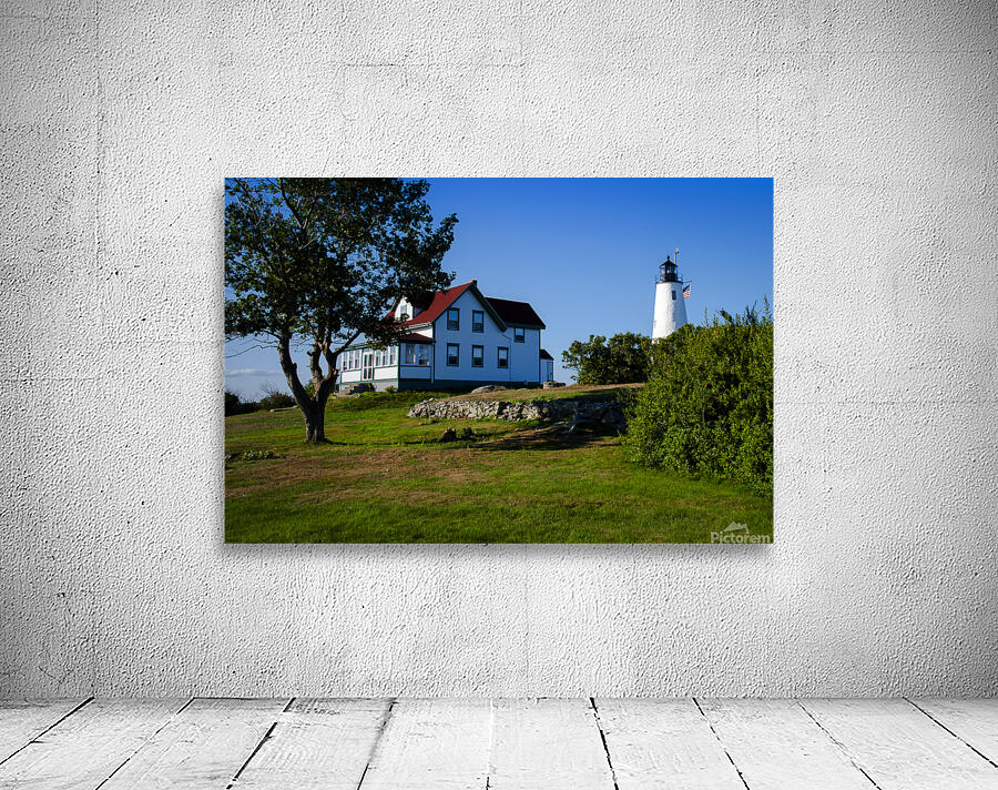 Restored Bakers Island Lighthouse and Grounds in Massachusetts Wall Preview