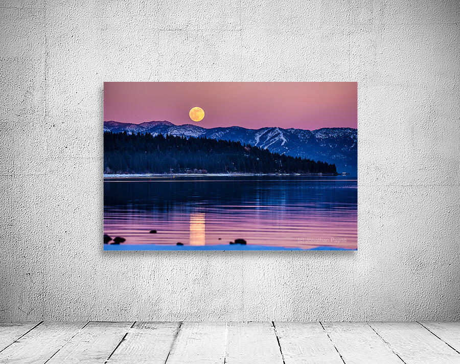 Tahoe City Moonrise by Jonathan Payne