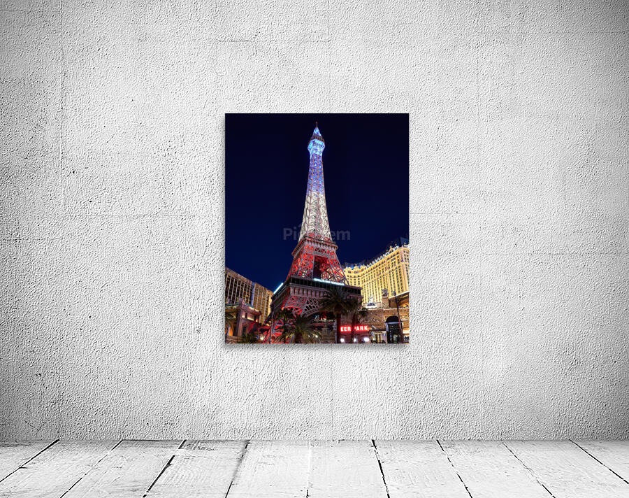 Paris Casino at Dusk   Las Vegas NV DSC06903 Wall Preview