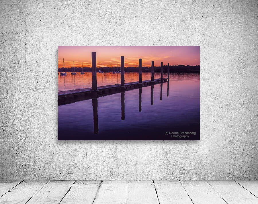 Beaufort South Carolina Dock Reflections Wall Preview