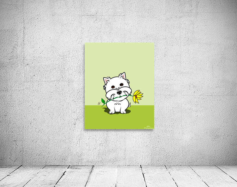 Cute Westy Dog Art by Liz Cereby