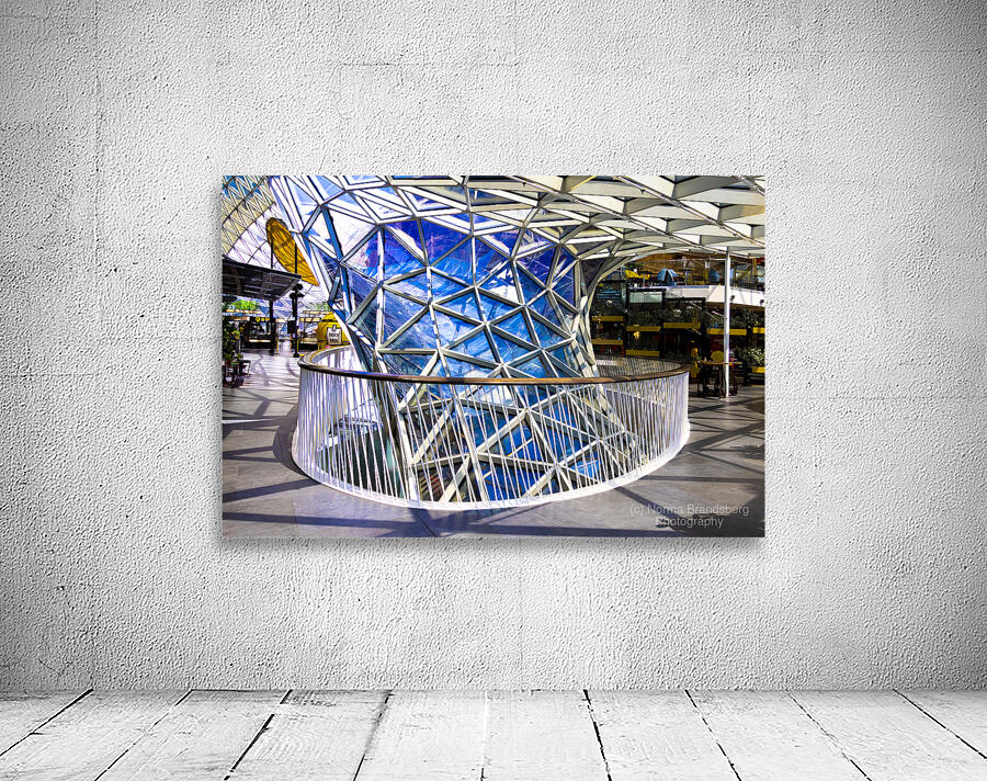 Frankfurt Modern Shopping Center Architecture Wall Preview