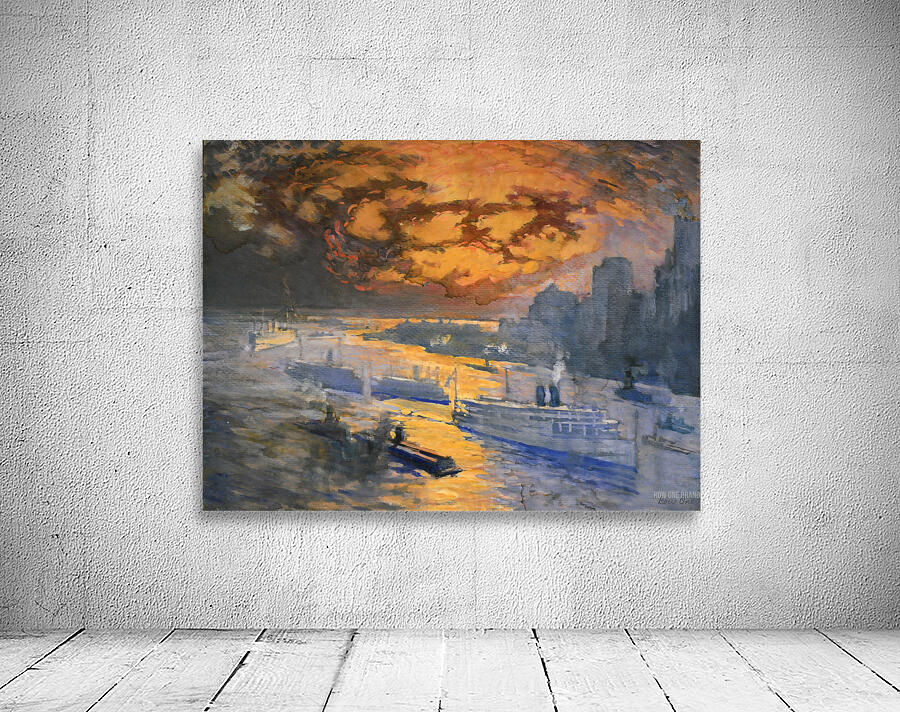 reflective river joseph pennell 1921 Wall Preview