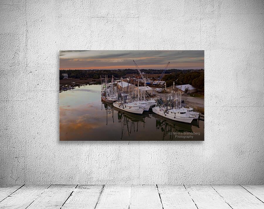 South Carolina Shrimpers at Sunset Wall Preview