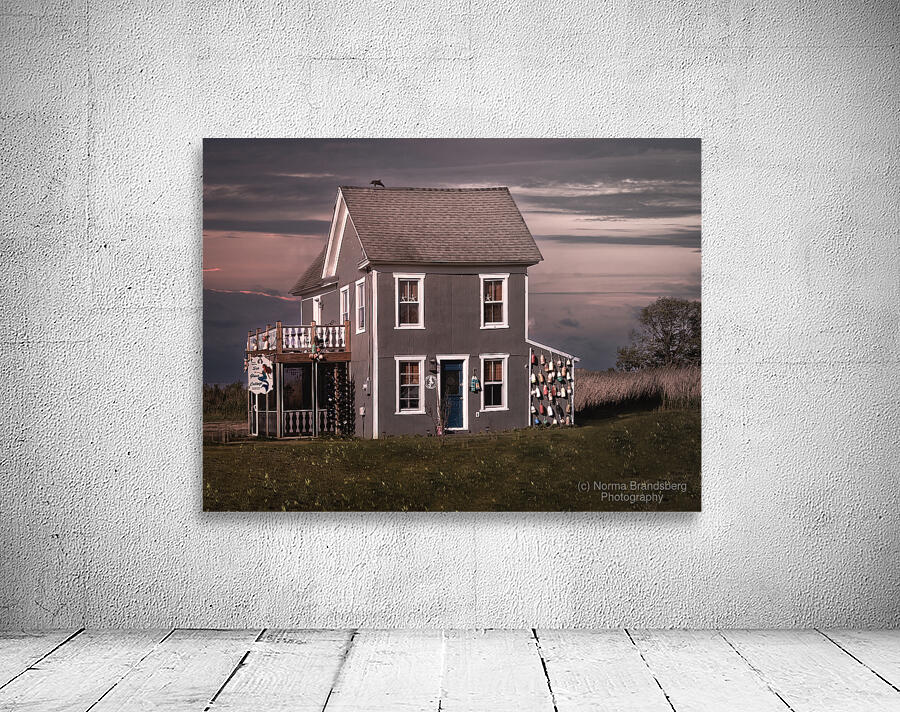 Chesapeake Buoy Cottage Sunset Wall Preview
