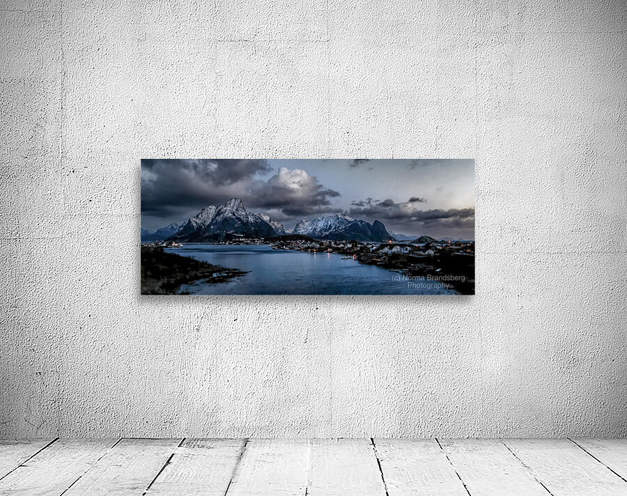 Reine Village Winter Landscape Wall Preview