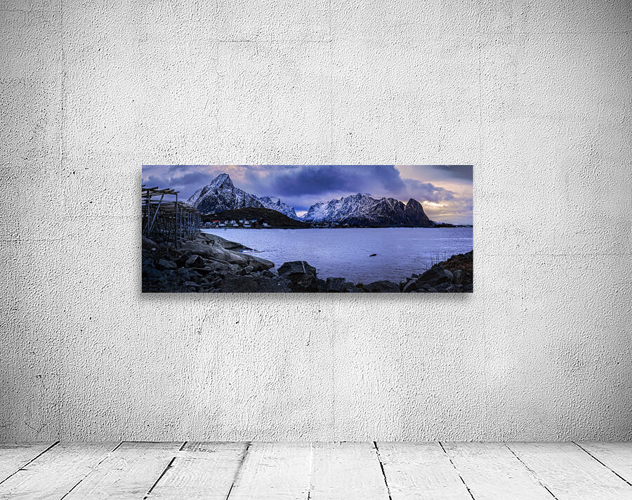 Lofoten Reine Coastal Panorama Wall Preview