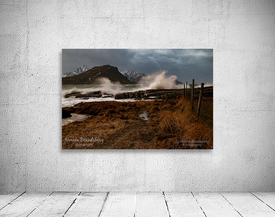 Vik Beach Storm in the Lofoten Islands Wall Preview