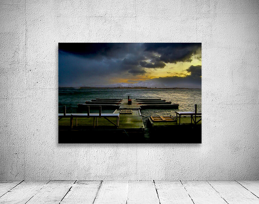 The Ultimate Lofoten Dock Sunset Wall Preview