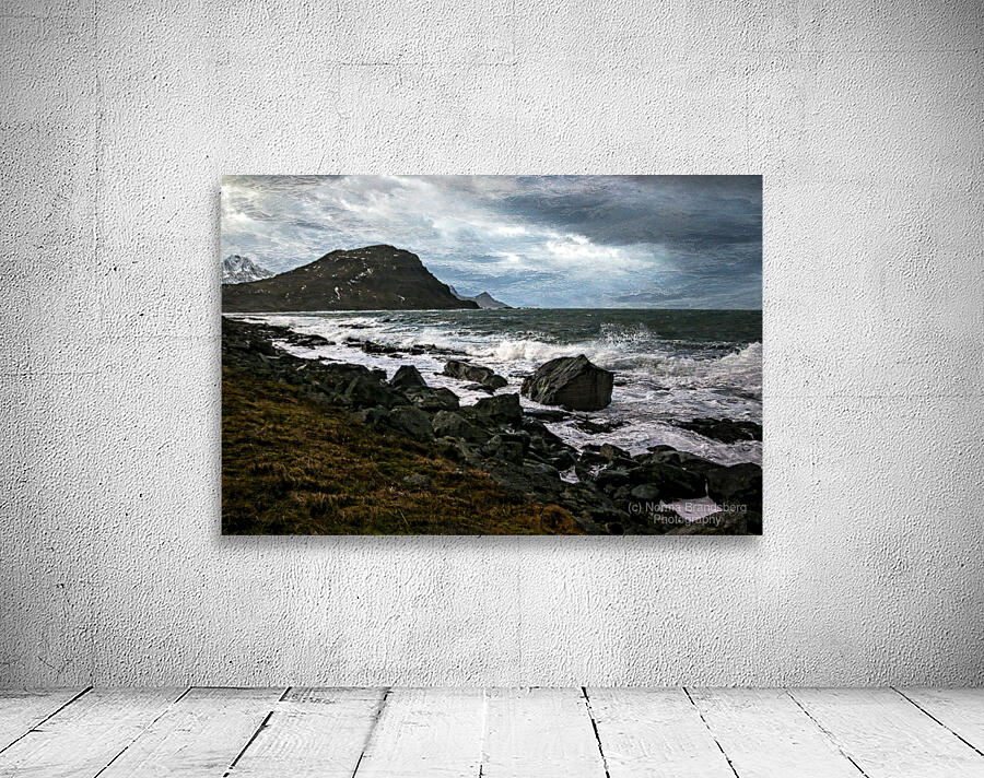 Norwegian Islands Stormy Seas Wall Preview