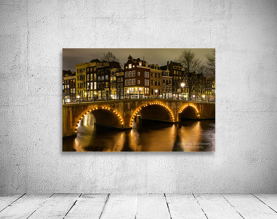 Old Amsterdam Canals Evening Wall Preview
