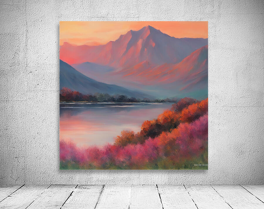 pink mountain Wall Preview