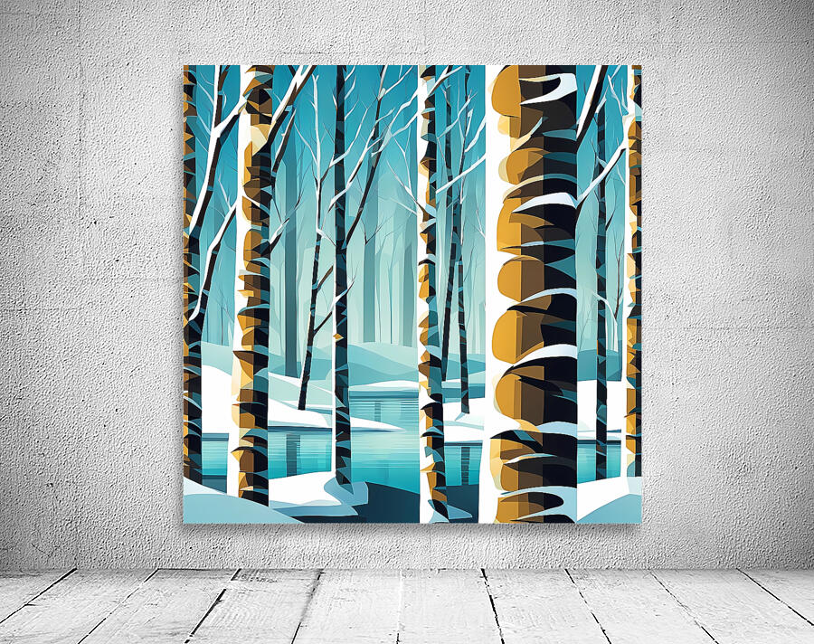 Winter Birch Wall Preview