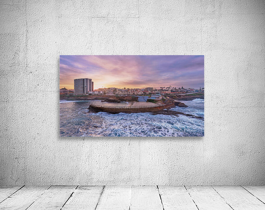 Pink La Jolla Cove Sunrise Wall Preview