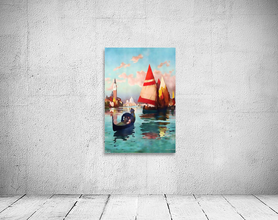 venice watercolor art remix by Row One Brand