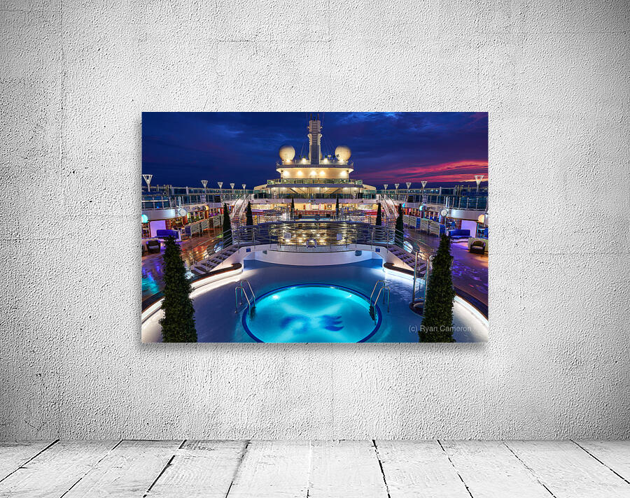 Blue Pool Sunrise Wall Preview