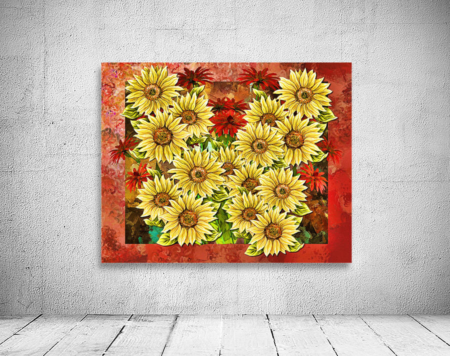 Arte 078 sunflowers Wall Preview