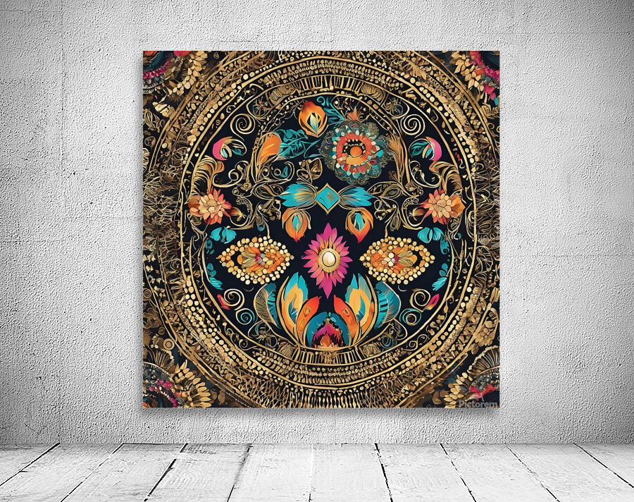 169668 pattern  boho colorful  some gold amazing Wall Preview