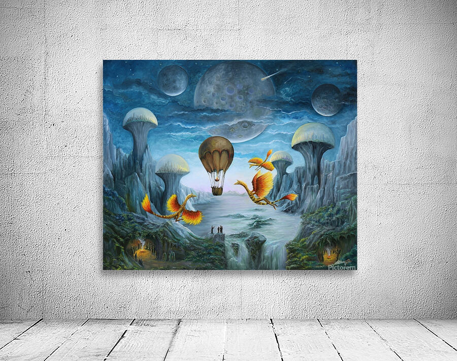 Gas Balloon and Dragons Gregory Pyra Piro oil painting ref 283951 by Gregory Pyra Piro