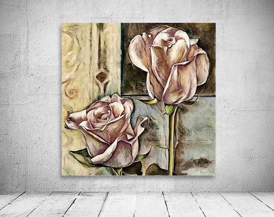 Arte 130 Rose Flower oil-paint-style Wall Preview