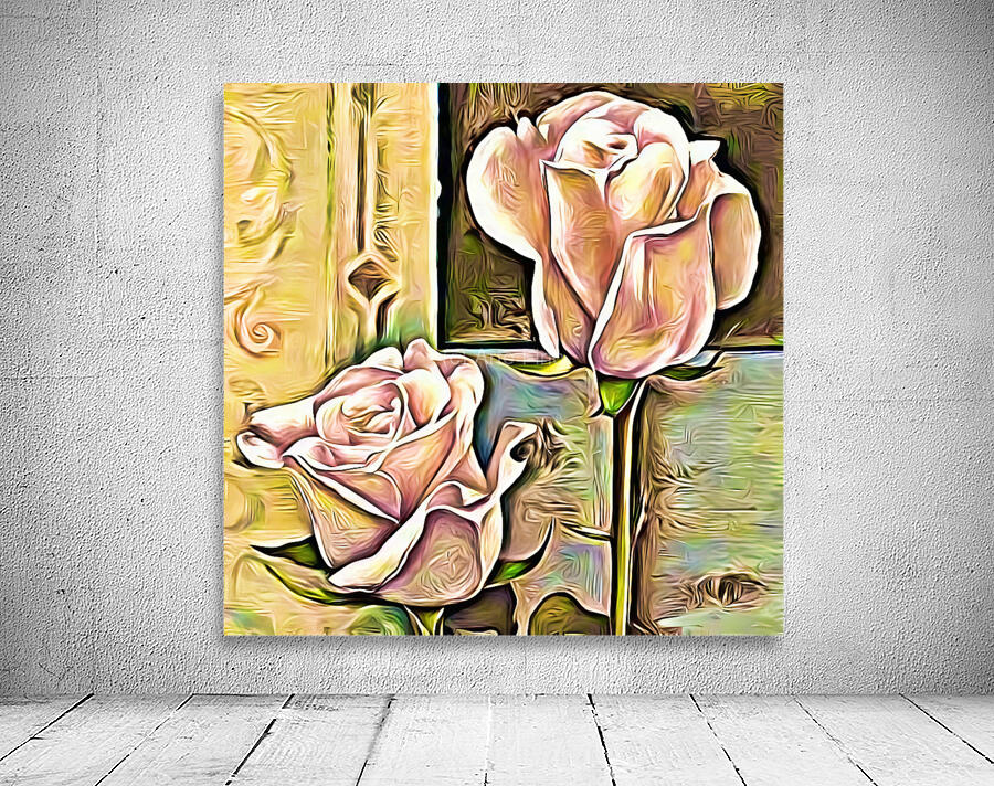 Arte 129 Rose Flower oil-paint-style Wall Preview