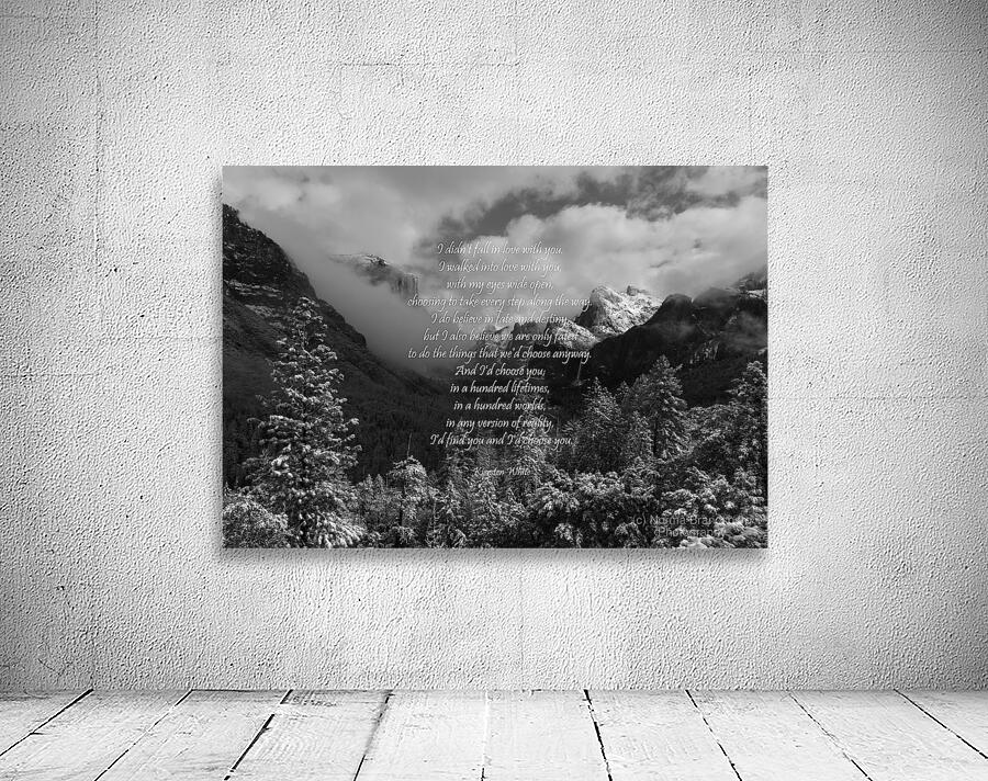 Walked in Love Poem Wall Preview