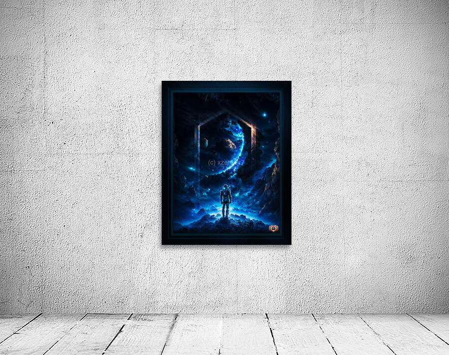 The Space Time Portal On Terranen Astonishing AI Concept Sci-Fi Art by Xzendor7 Wall Preview