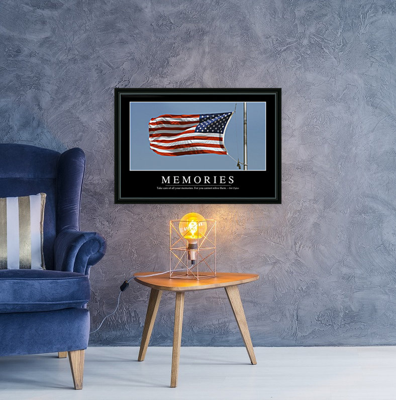 Memories: Inspirational Quote and Motivational Poster Reproduction