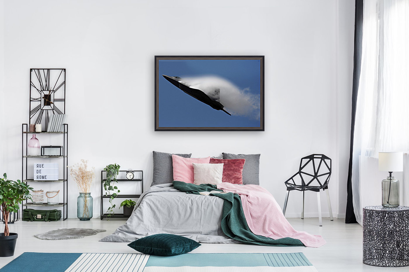 An F 22 Raptor Performs During An Air Show Stocktrekimages Canvas Artwork