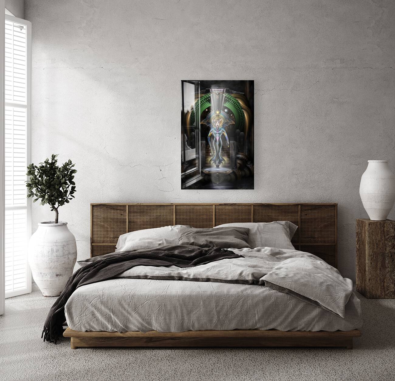 The Majesty Of Trilia Fractal Fantasy Portrait Reproduction