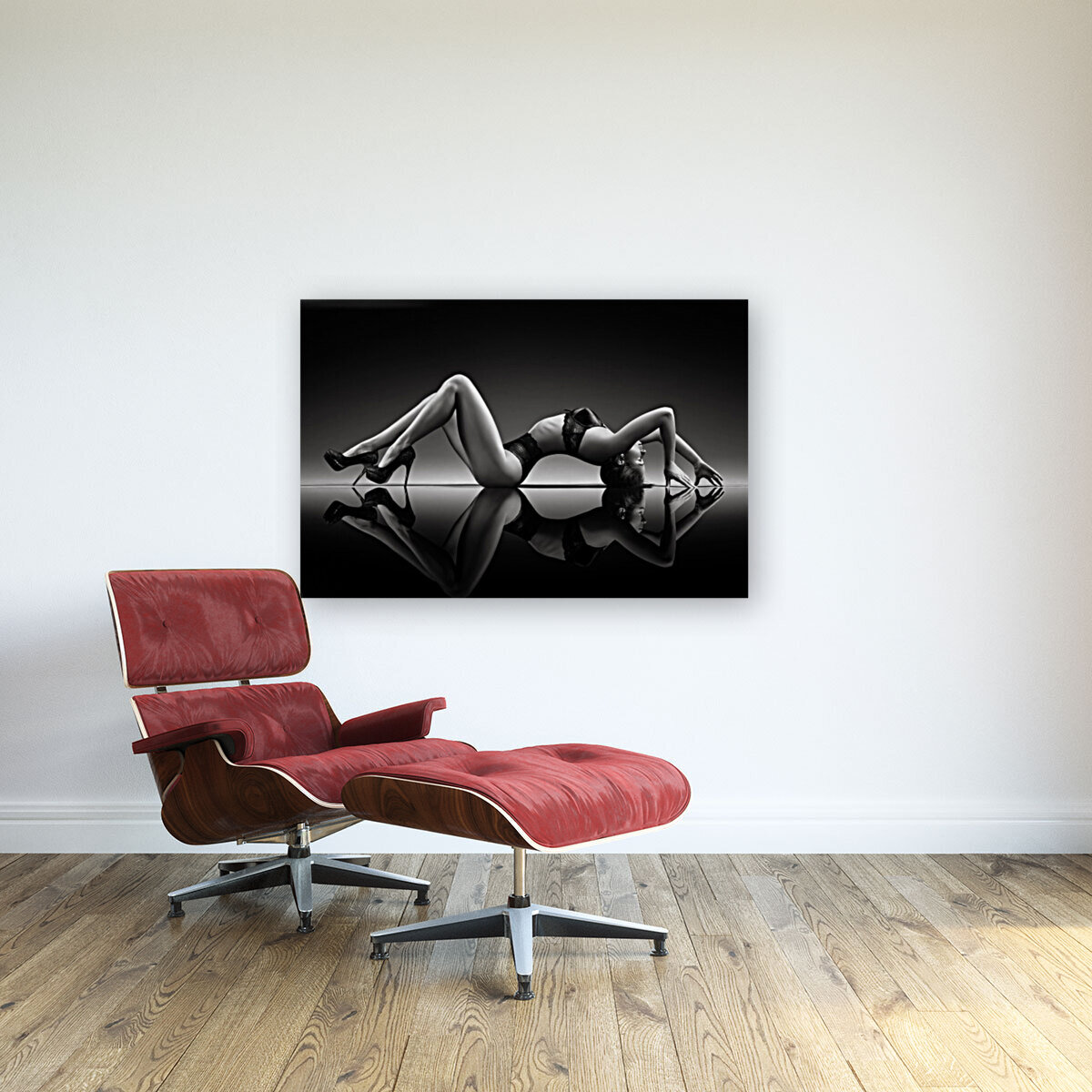 Sensual Woman With Lingerie Johan Swanepoel Canvas Artwork