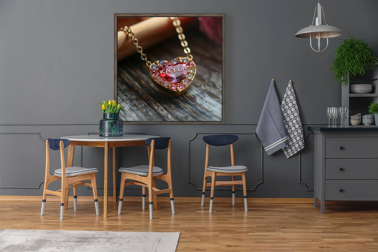 blackdigitalart a heart shaped necklace that read Reproduction