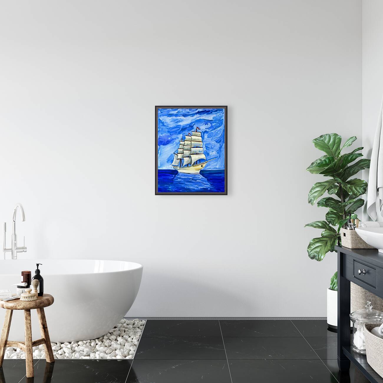 Arte 137 ship oilpaint-style Reproduction