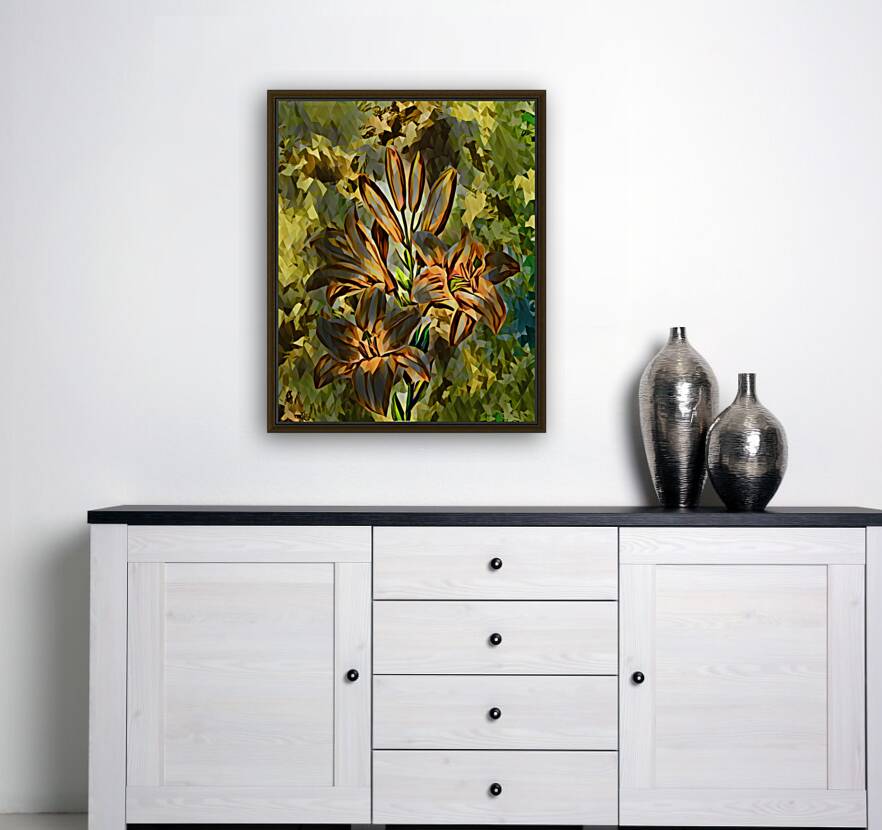 Arte 140 Flowers oil polyart style Reproduction