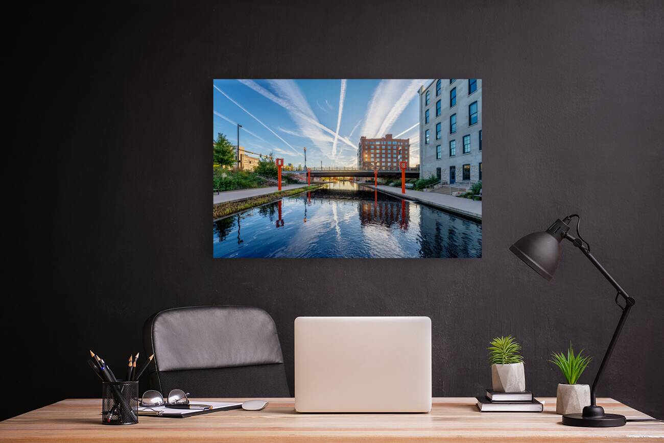 Gene Leahy Mall Lake Morning Reproduction