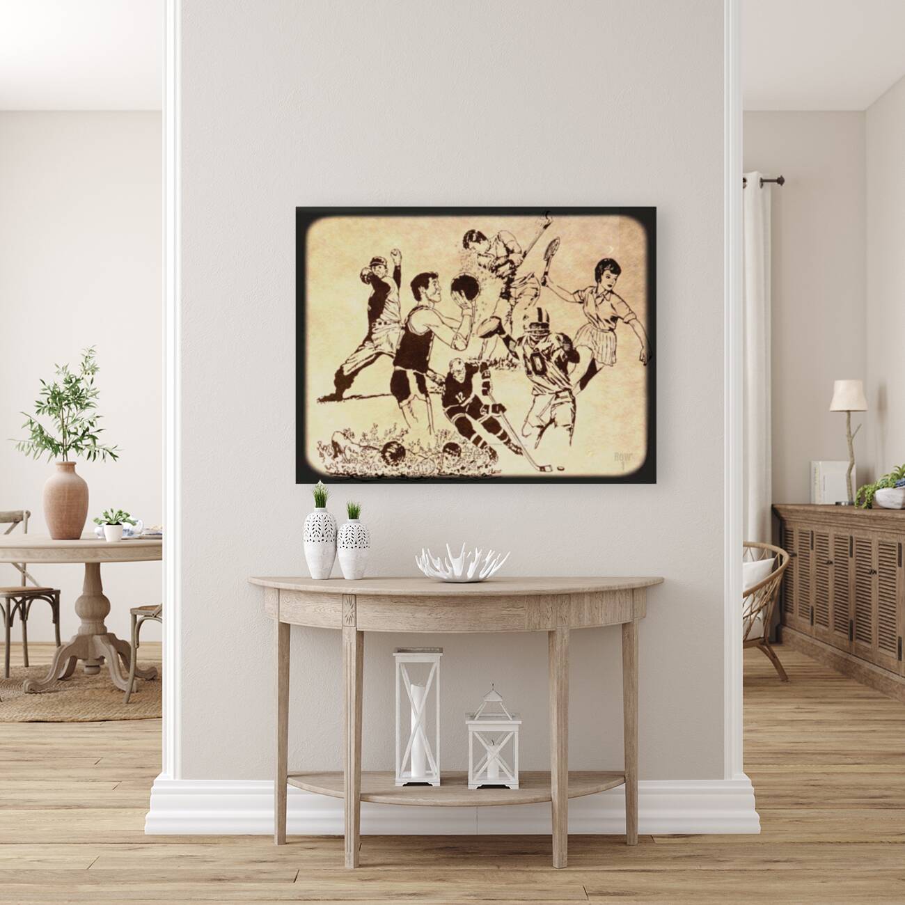 1987 sports art viewfinder slide row1 Reproduction