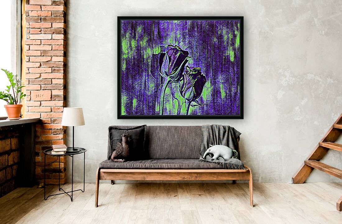 Arte 149 Roses Flowers impressionist-paint-style  Reproduction