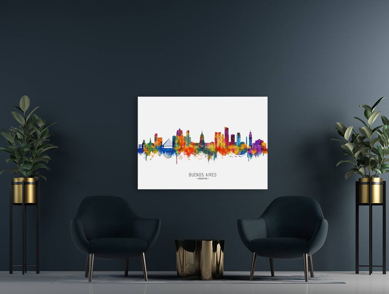 Buenos Aires Argentina Skyline Reproduction