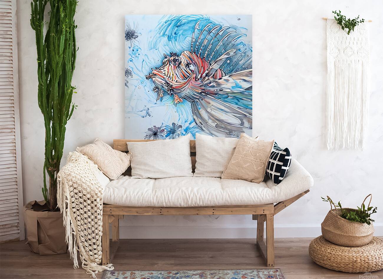 ArtXcl 205 Lion Fish photo  Reproduction