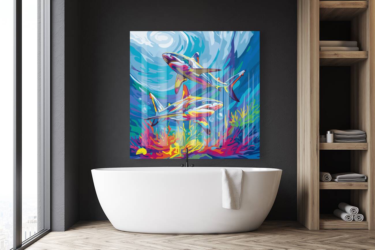 Painted Shark Samba  Reproduction