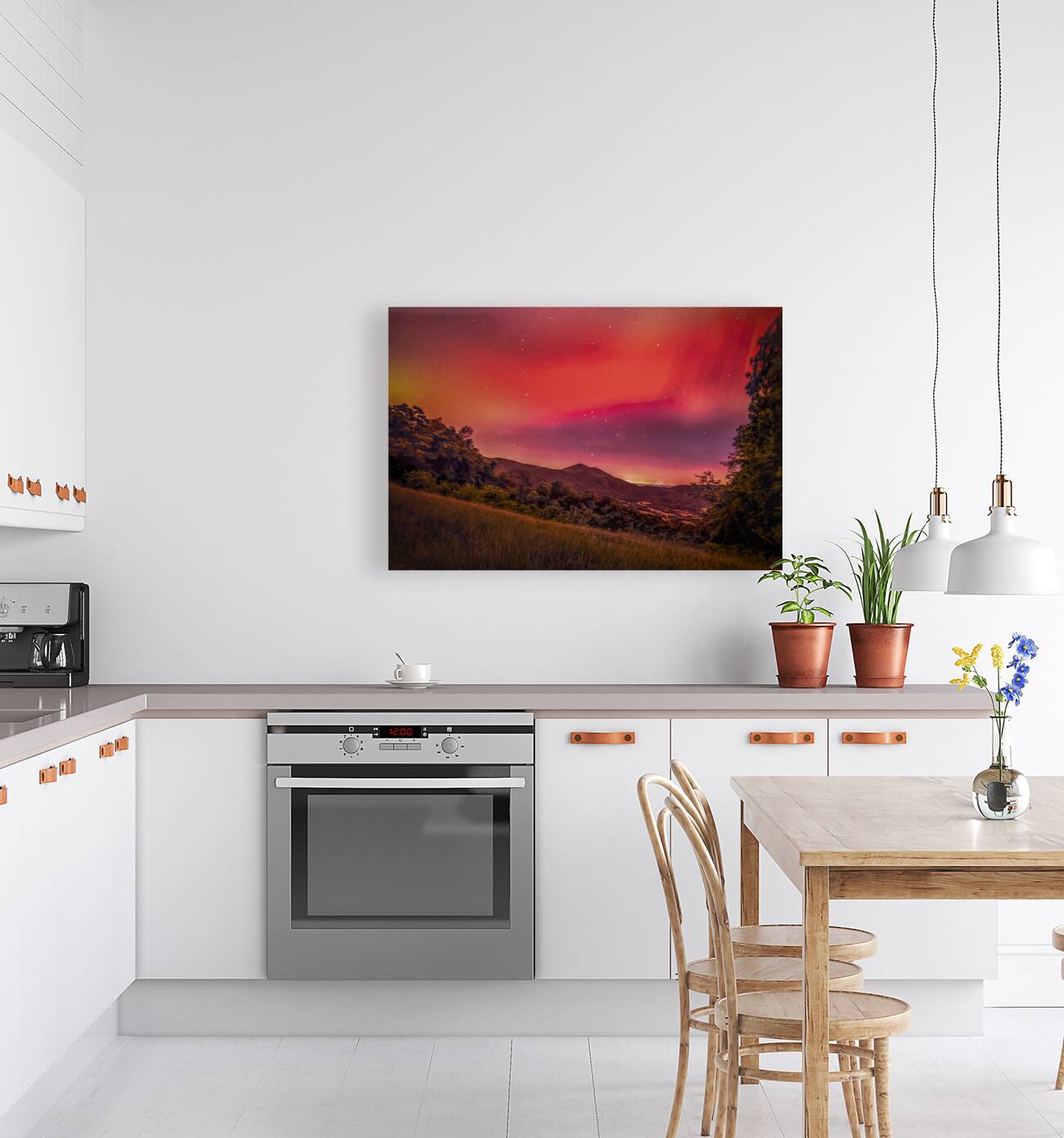 Aurora Over the Peaks of Otter Reproduction