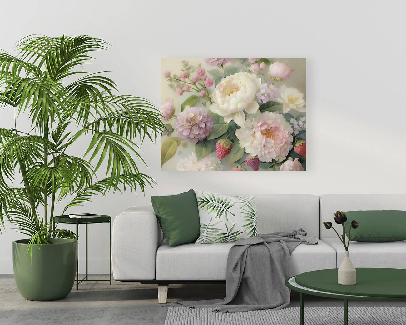 Soft Flower Bouquet Reproduction