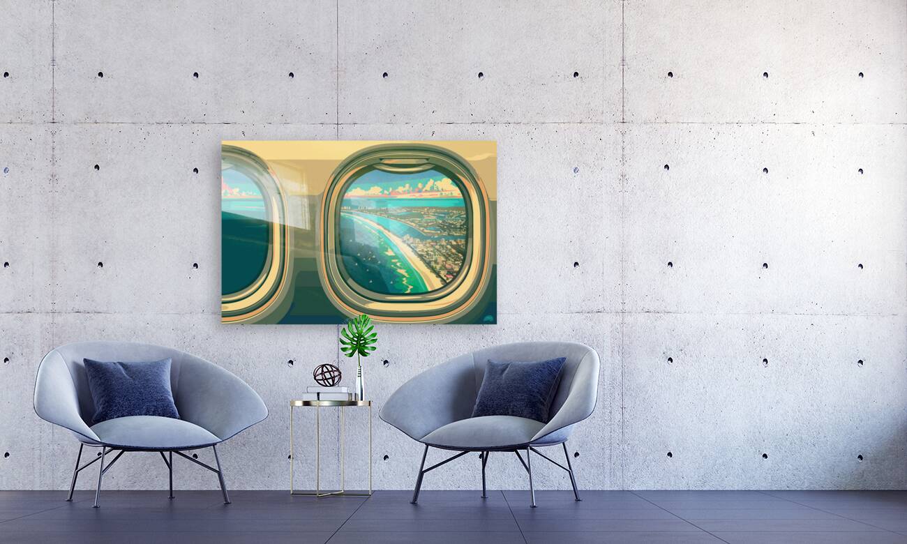 Gulf Paradise - Birds Eye Reproduction