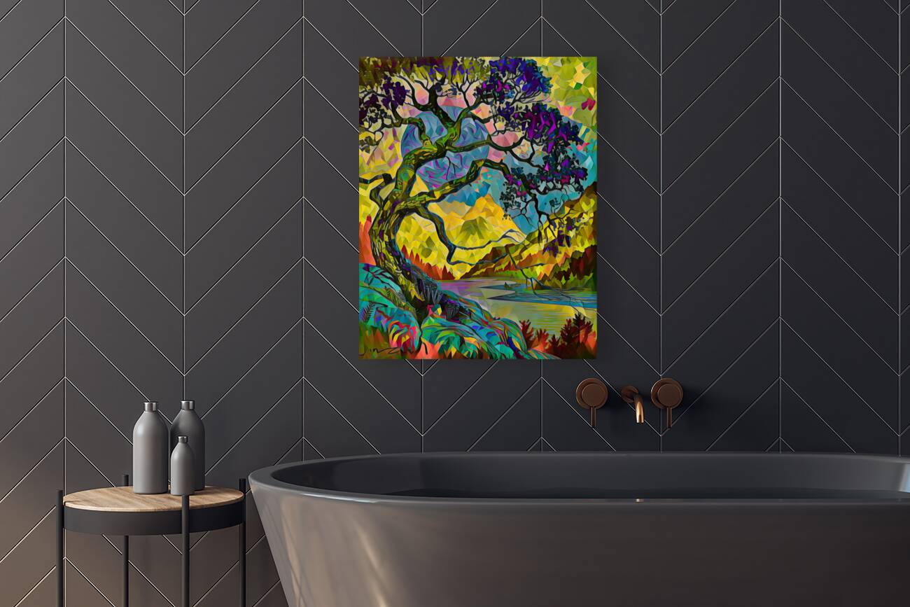 Arte 053 twisted tree polyart Reproduction