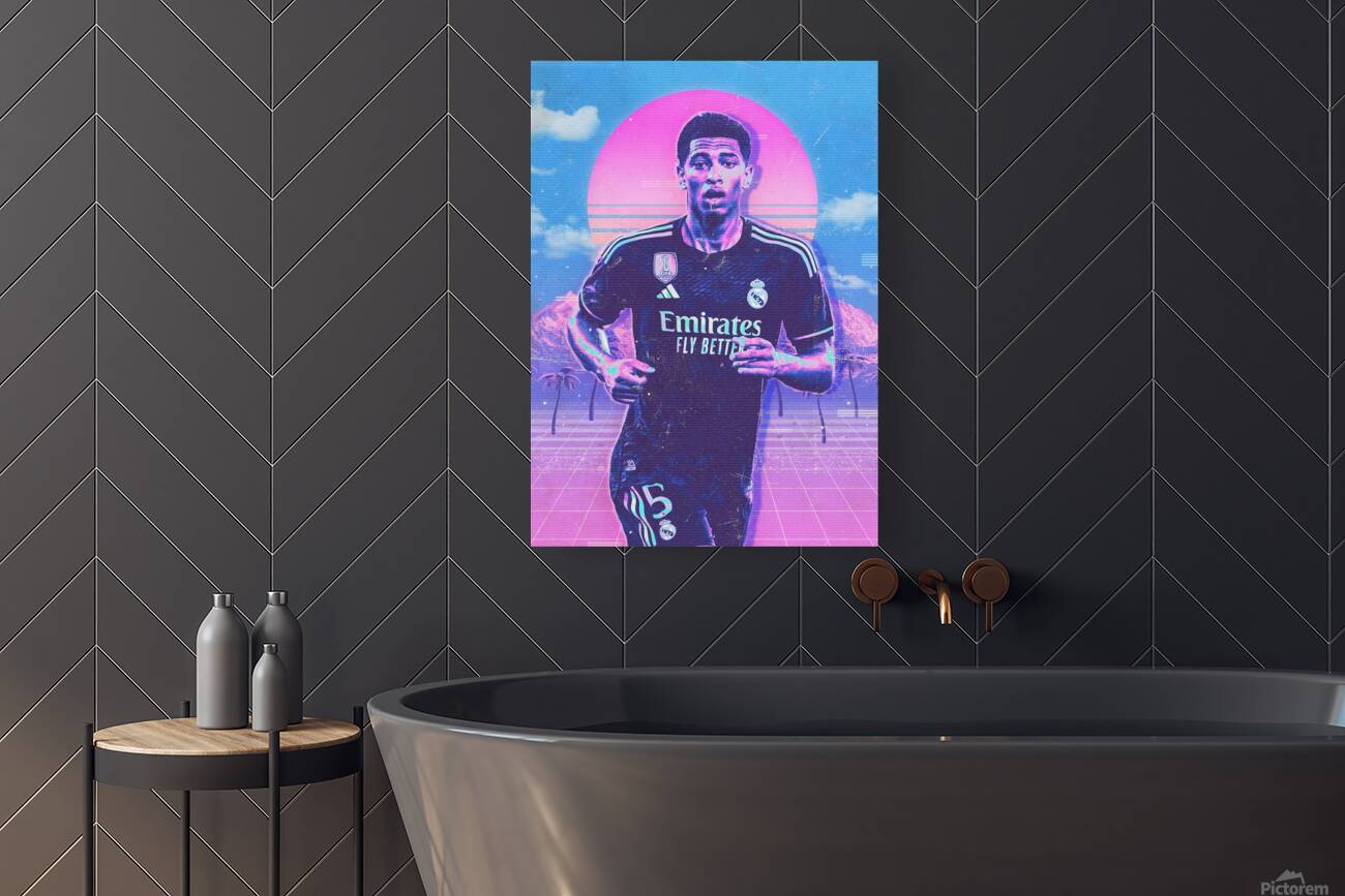 Retro Jude Bellingham Poster Reproduction