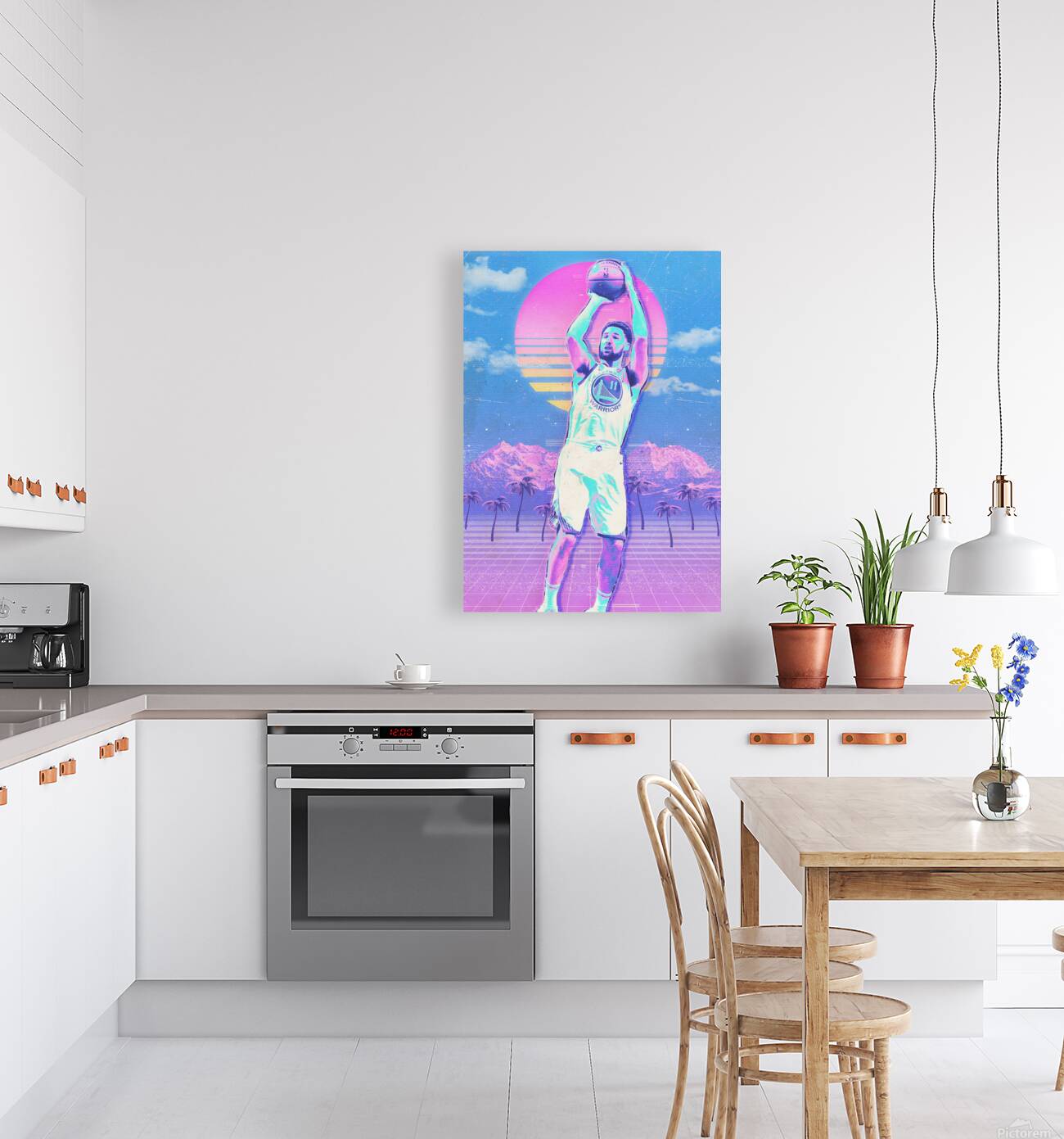 Klay Thompson Retro Poster Reproduction