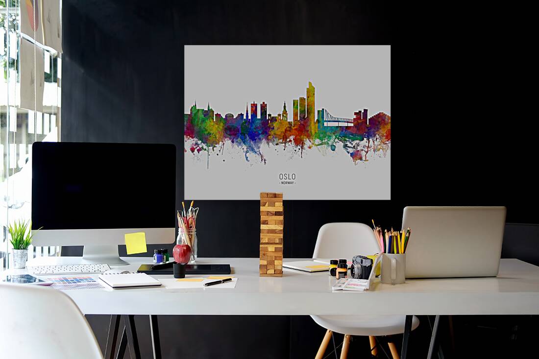 Oslo Norway Skyline Reproduction