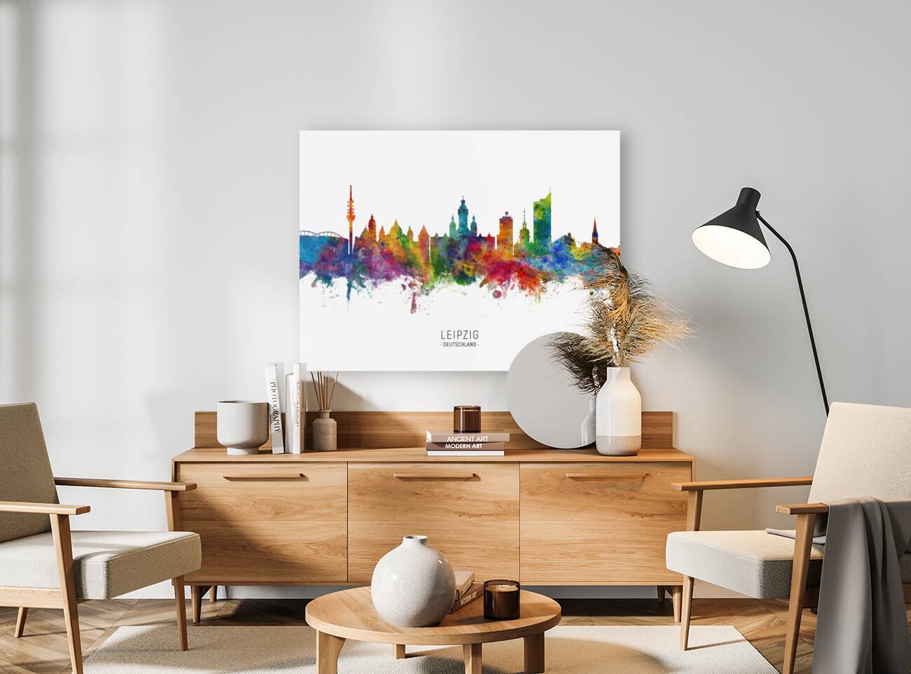 Leipzig Germany Skyline Reproduction